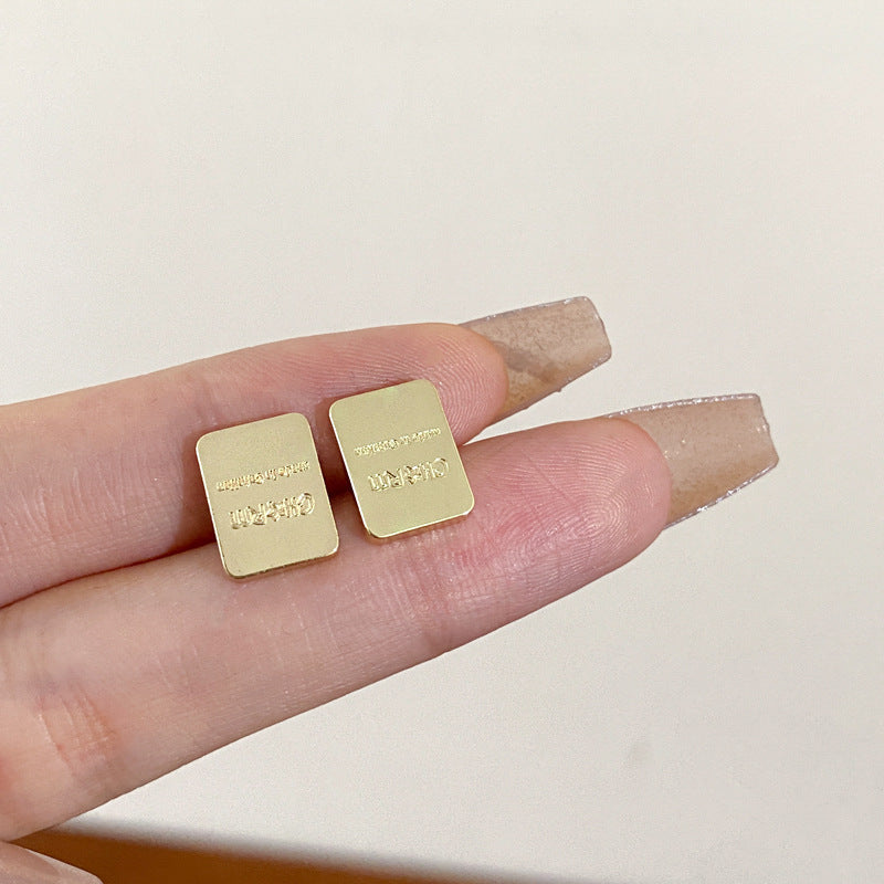 Sier High Sense All Match Fashion Earrings