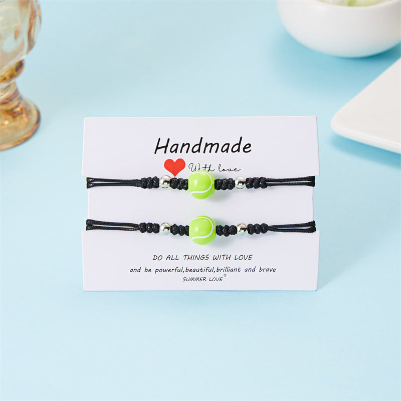 Ball Creative Versatile Volleyball Tennis Hand-woven Bracelets