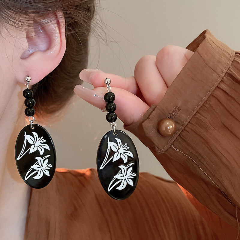 Women's Chinese Style Series Fan Han Clothing Earrings