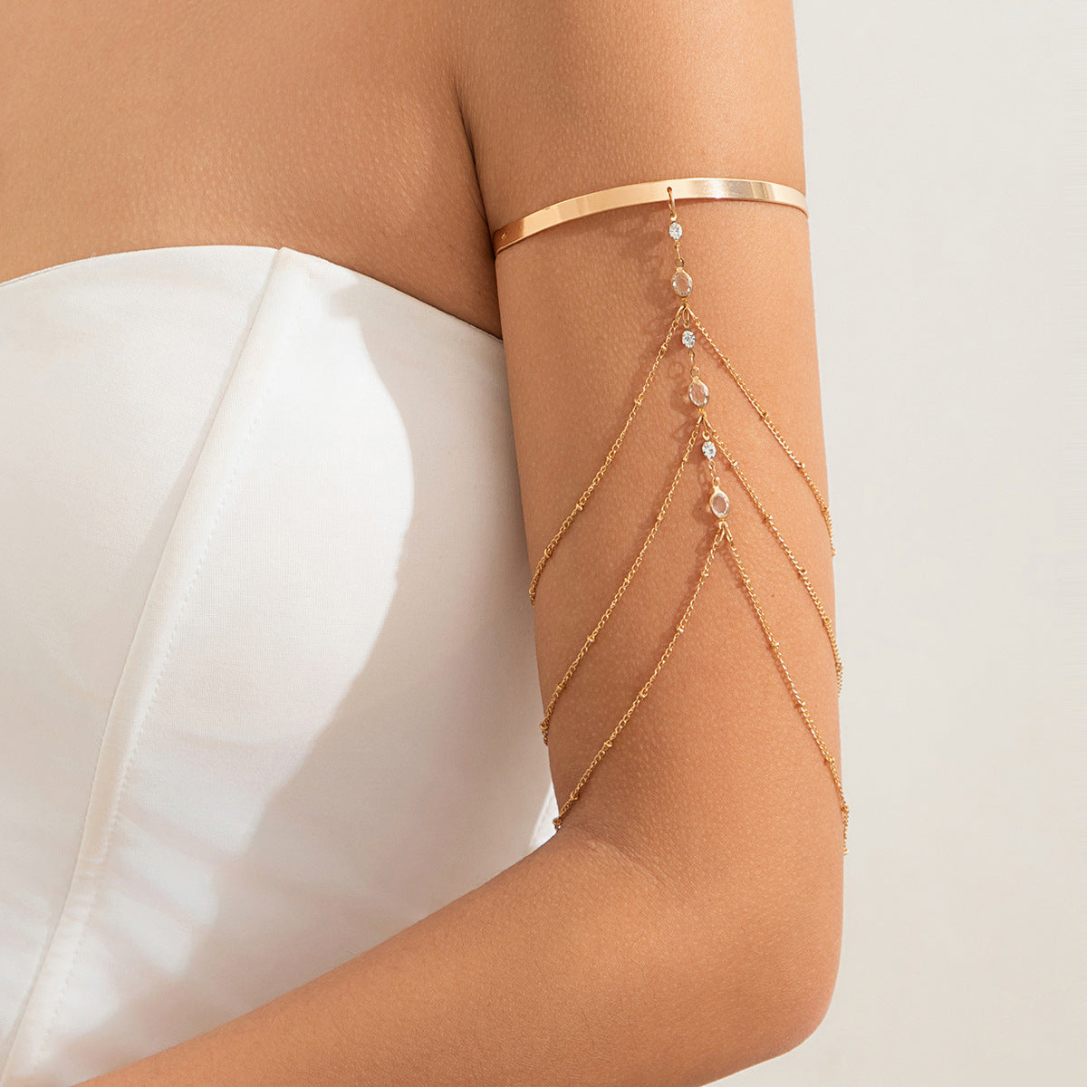 Ornament Fashion Sexy Tassel Inlaid White Bracelets