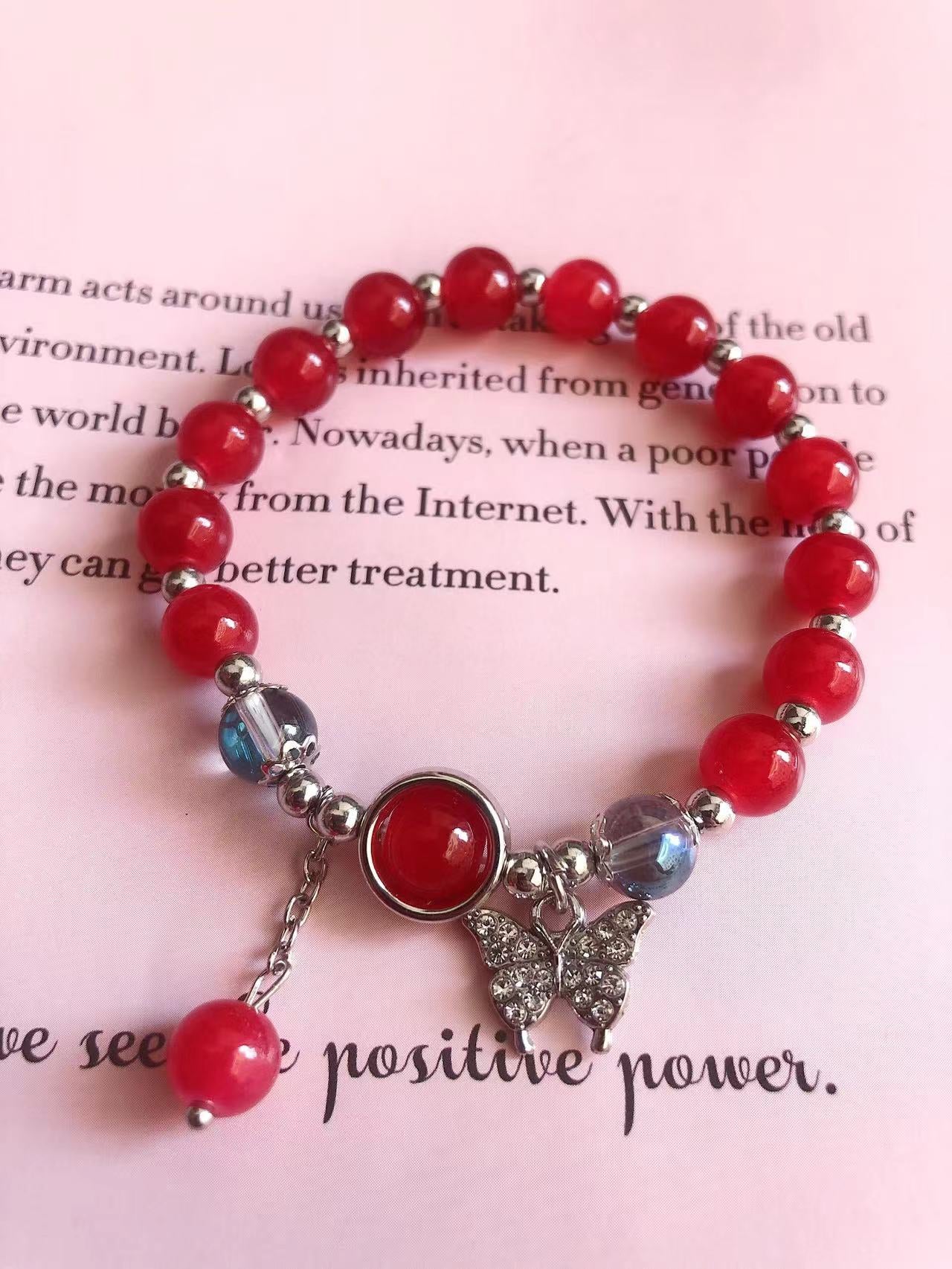 Butterfly Glazed Design Mori Sweet Ice Bracelets