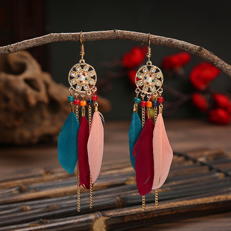 Color Fresh Literature Art Feather Your Earrings