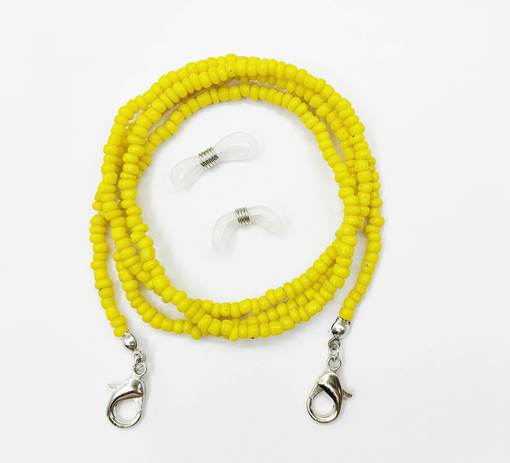 Mask Lanyard Glass Beads Eyeglasses Chain Necklaces