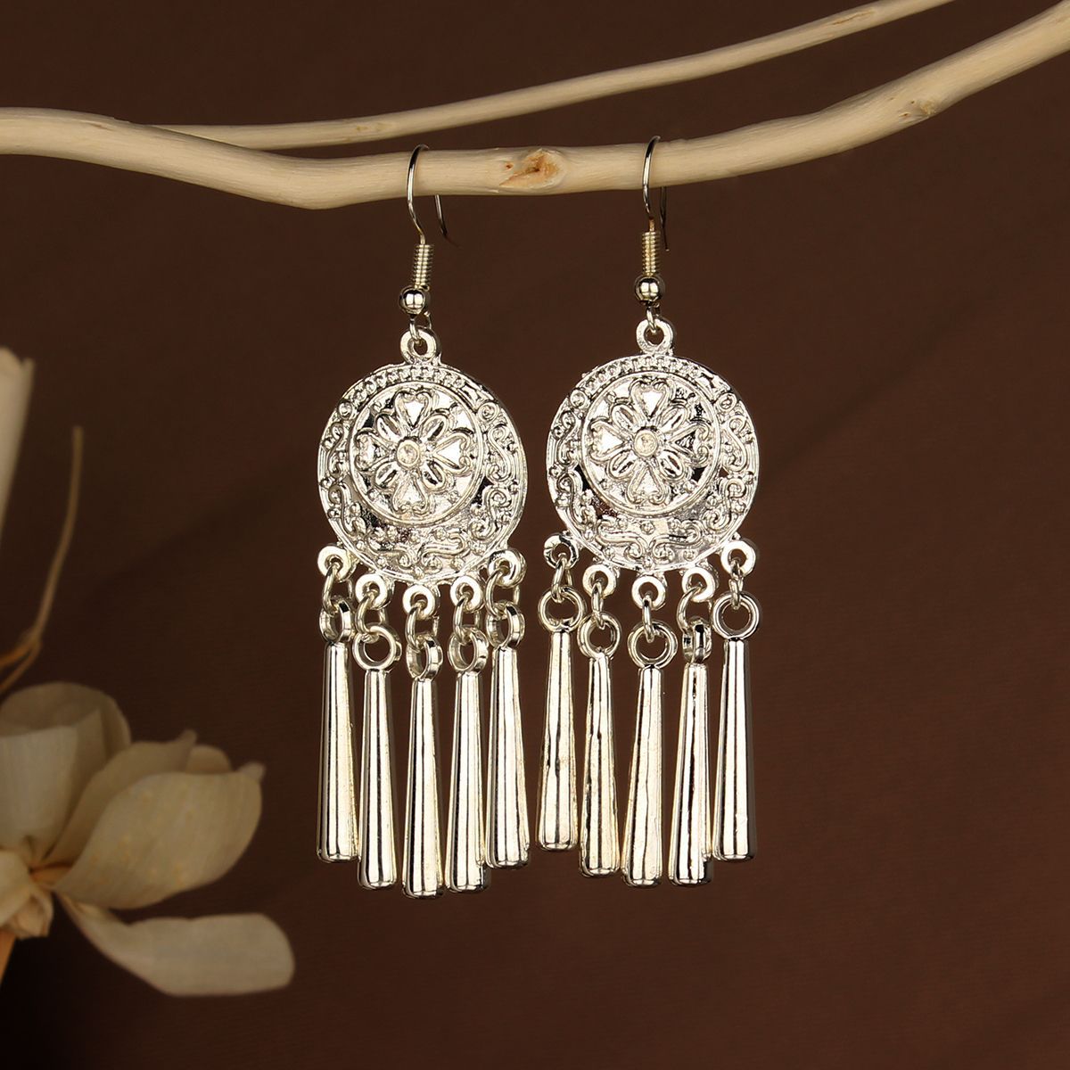 Chinese Style Retro National Miao Sier Earrings