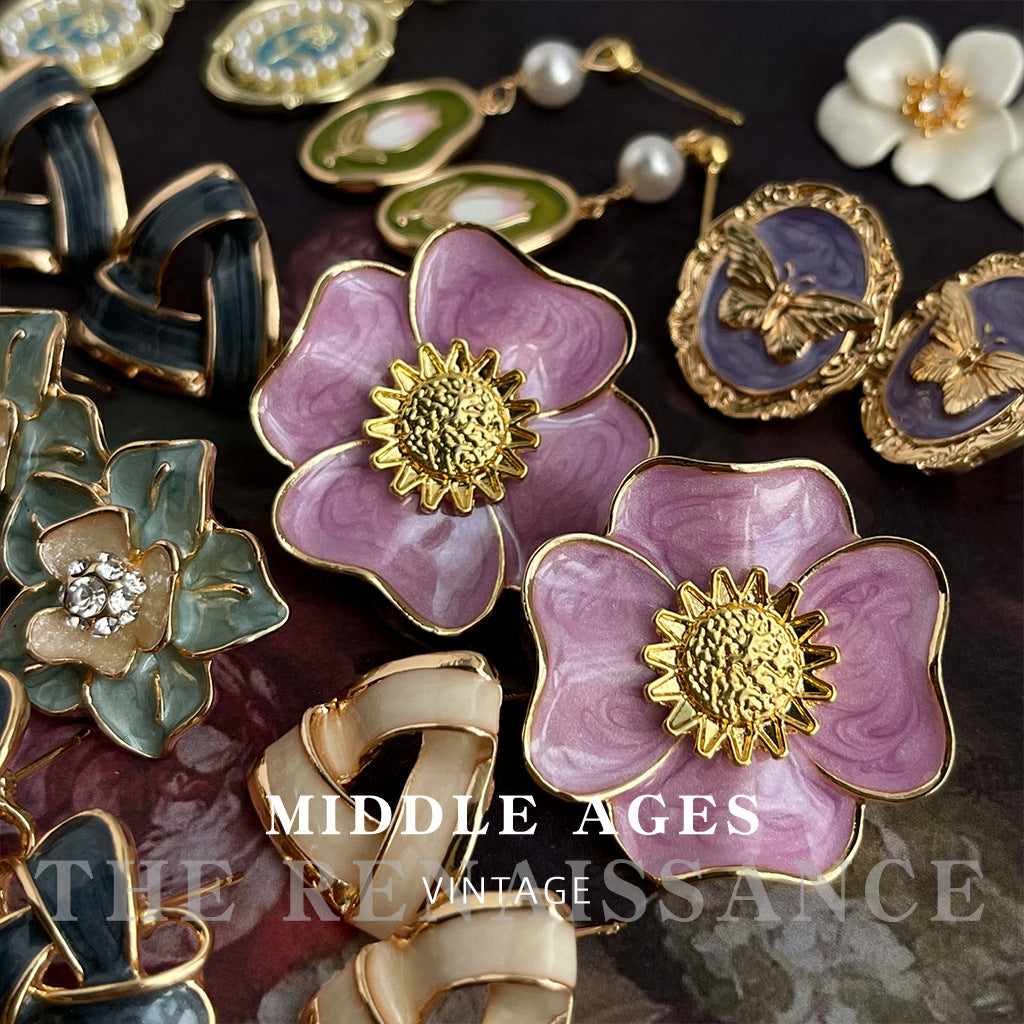 Style Enamel Drop Oil Butterfly Collection Earrings