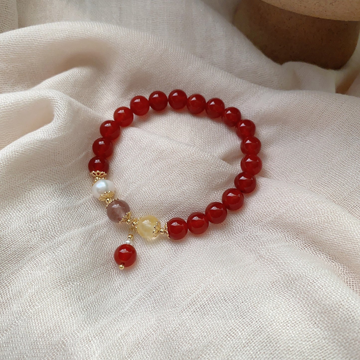 Women's Money Drawing Luck Changing Peach Retro Ethnic Style Bracelets