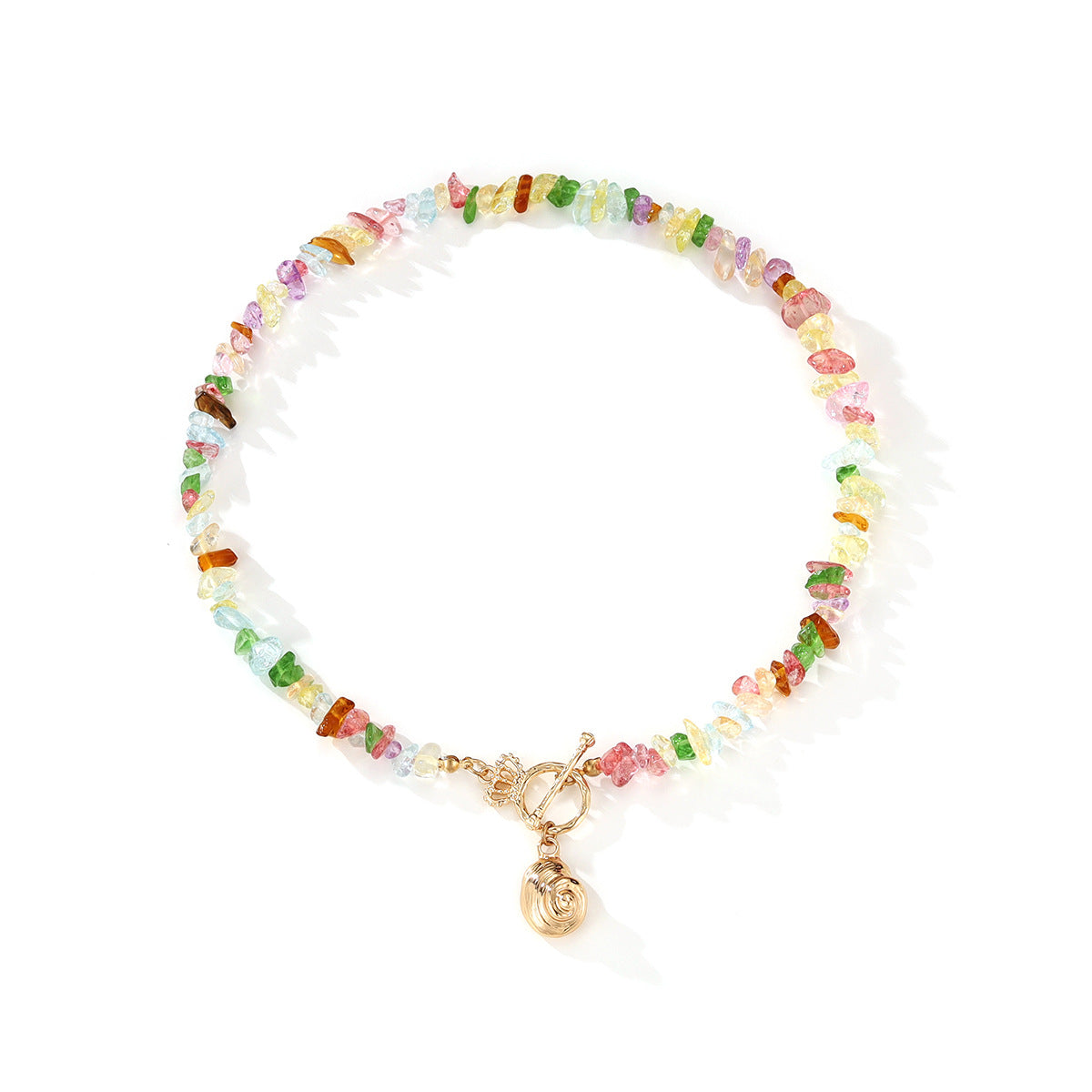 Marine Shell Natural Gravel Fashion Unique Design Necklaces