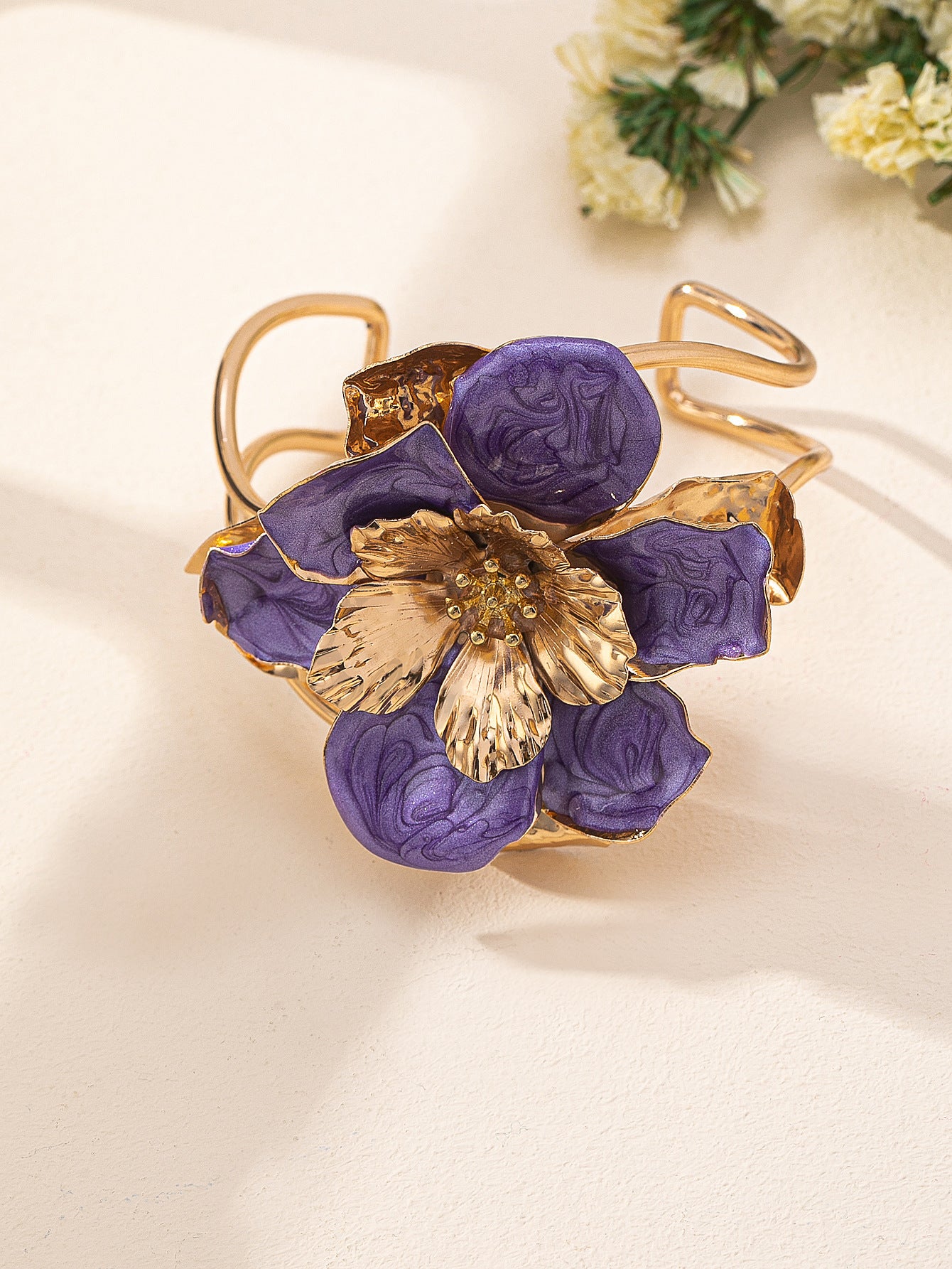 Sweet Charm Trend Cold Wind Exaggerated Big Fashion Flower Personality Earrings