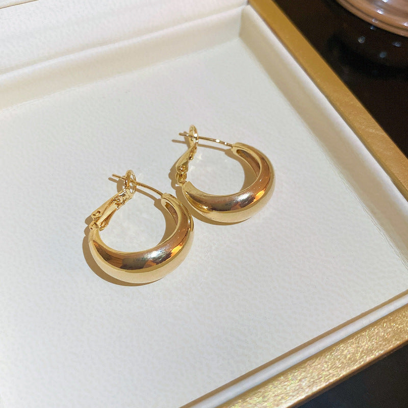 Sier High Sense All Match Fashion Earrings