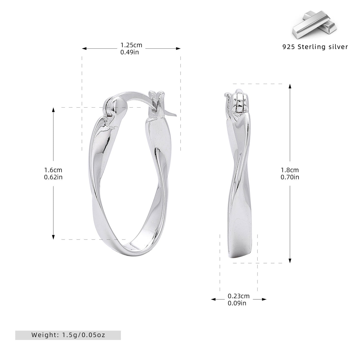 Mobius Wave Ear Personalized Cold Style Earrings