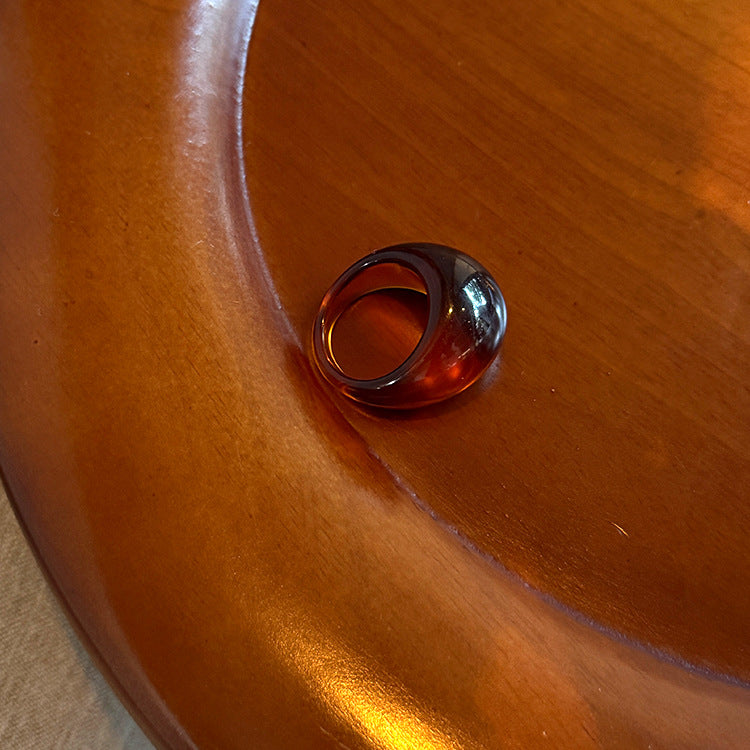Resin Cold Opening Show Open Copper Electroplating Rings