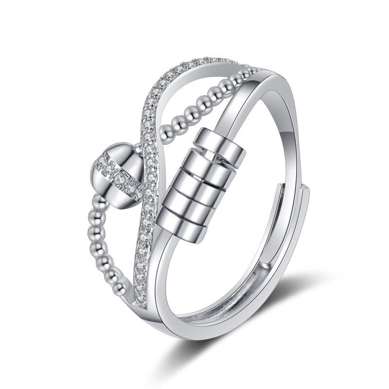 Anxiety Temperament Smart Female Light Luxury Rings