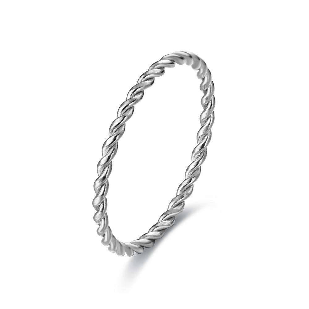 Women's Fashion Extremely Fine Hemp Rope Winding Rings