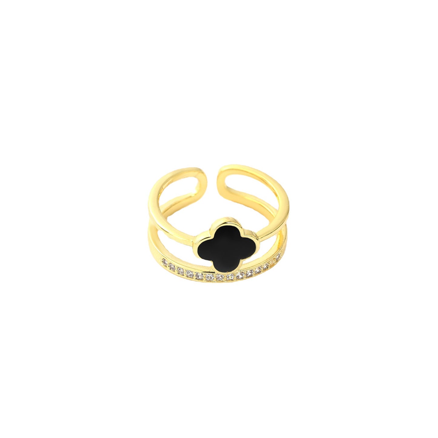Women's Four-leaf Clover Special Interest Light Luxury Rings