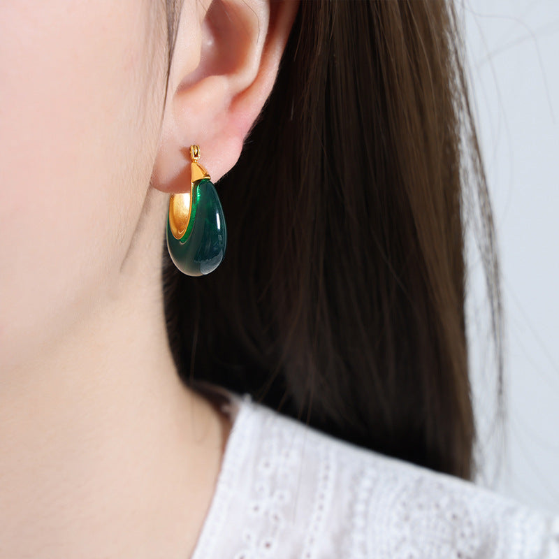 Simple Retro Popular Ear Hoop Jewelry Special Interest Earrings