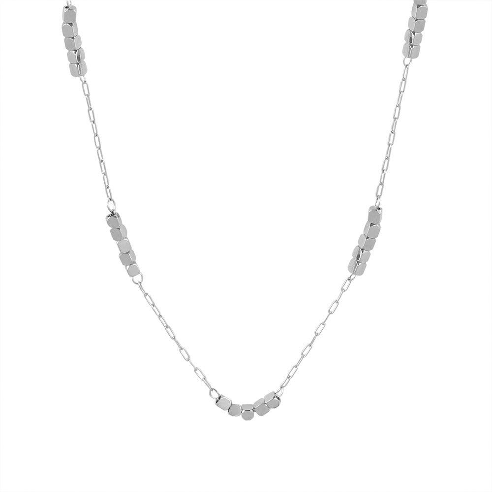 Women's Sier Clavicle Titanium Steel No Fading Temperament Necklaces
