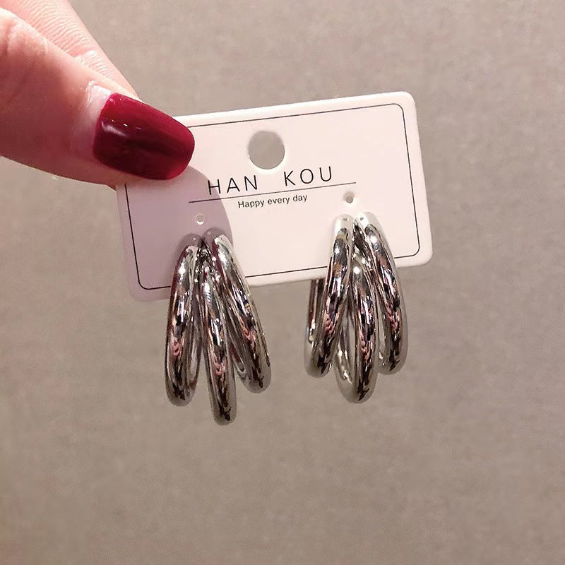 Shaped High-grade Female Personalized Cold Style Earrings
