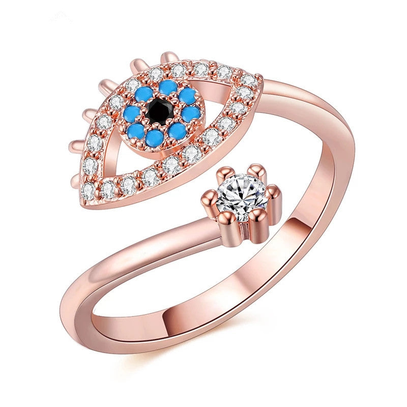 Cold Wind Devil's Eye Female Open Rings