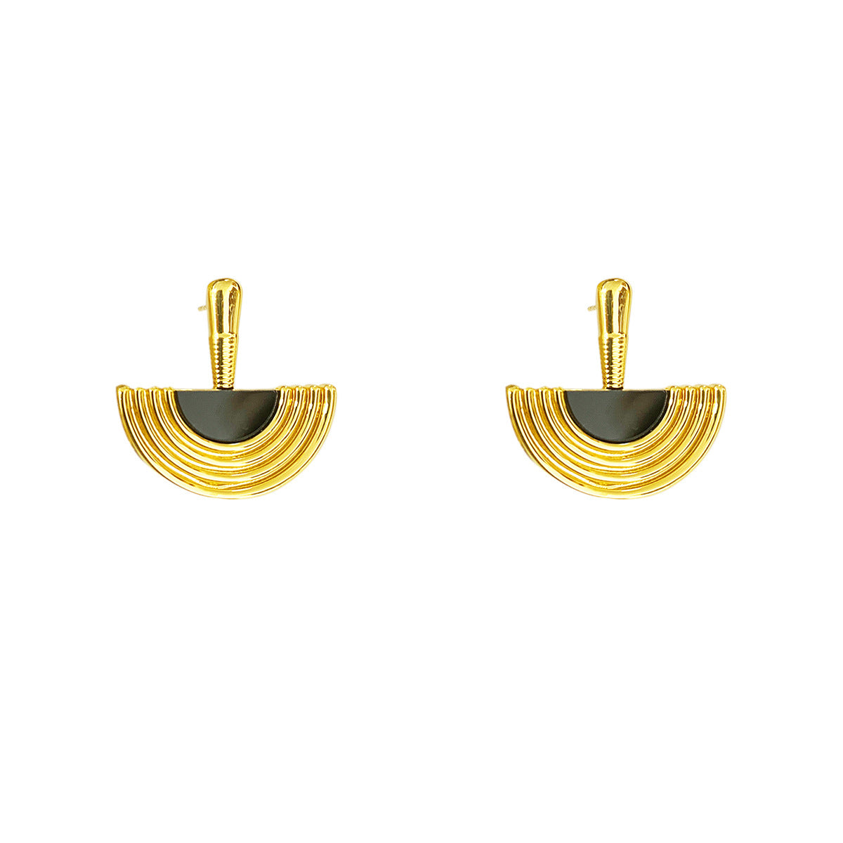 Women's Simple Geometric High-grade Copper Plated Real Earrings