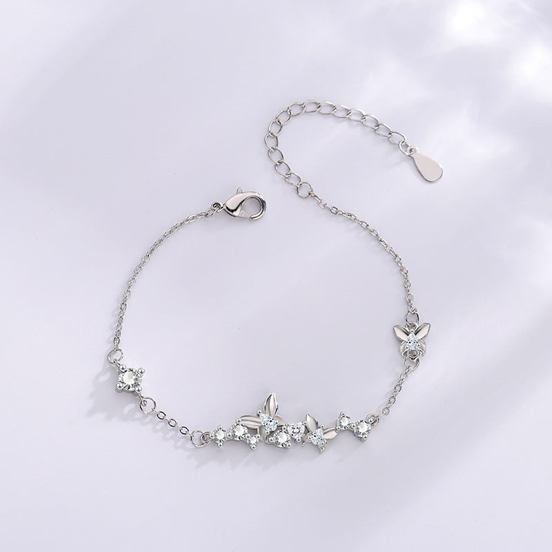 Butterfly Female Simple Fresh Exquisite Pink Bracelets