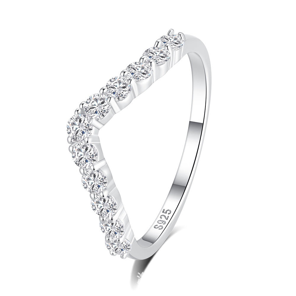 High Carbon Rhinestone Female Style Special Rings