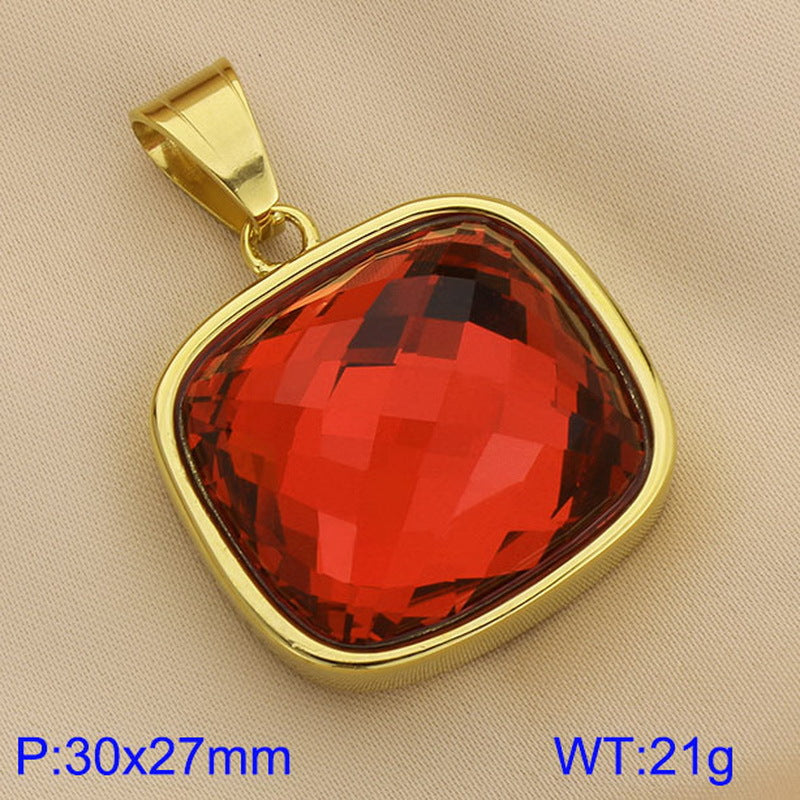 Elegant High Sense Square Multicolor Retro Pendants