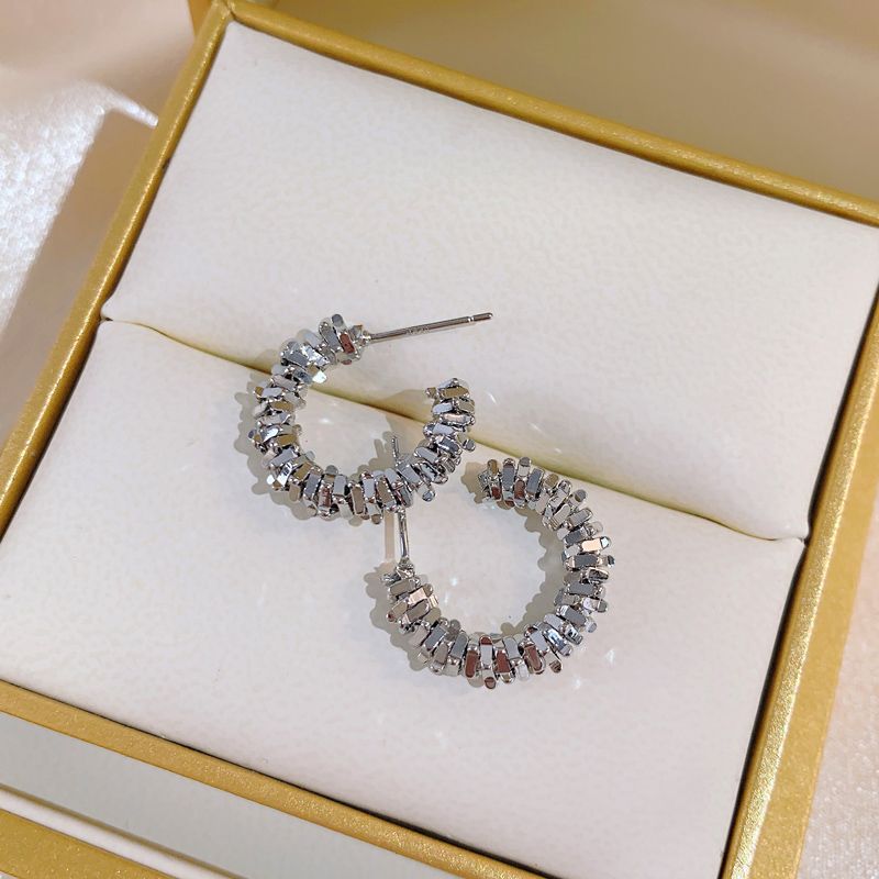 Women's Sier Simple Elegant Fashionable High-grade Niche Earrings