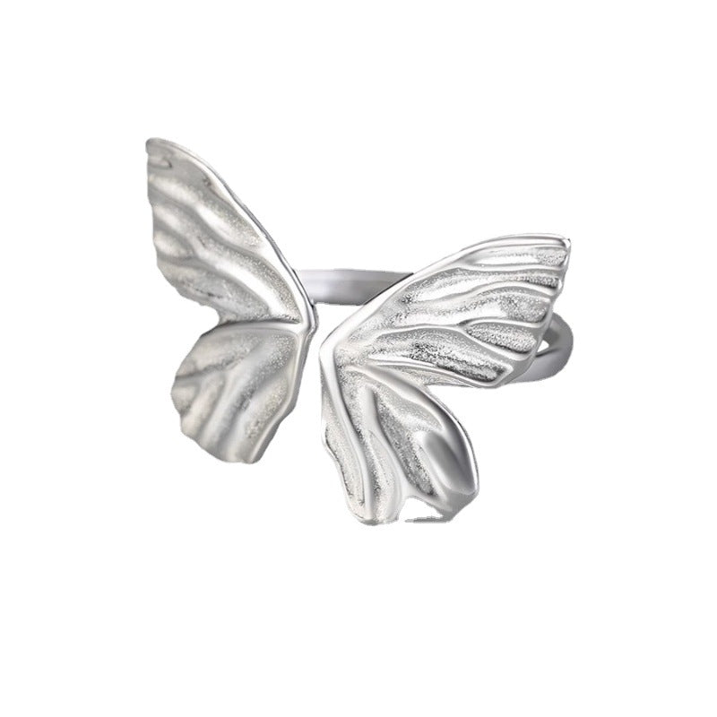 Fashion Graceful Personality Sweet Cool Sier Open Twin Rings