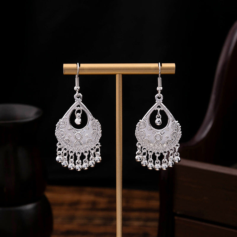 Sier Family Minority Ethnic Style Tourist Attractions Earrings