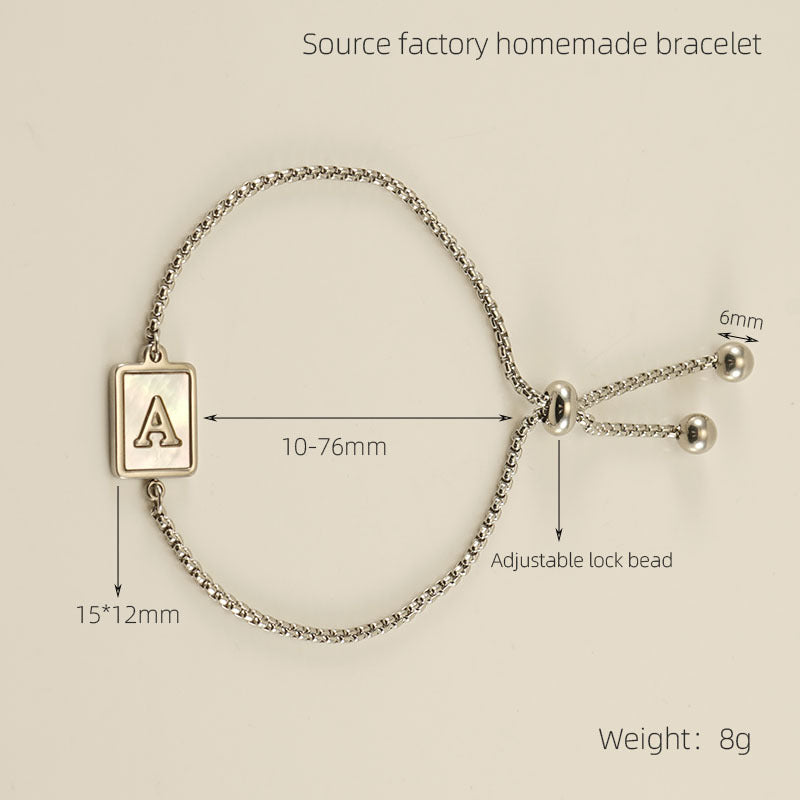 Titanium Steel Natural Shell Fashion Simple Bracelets