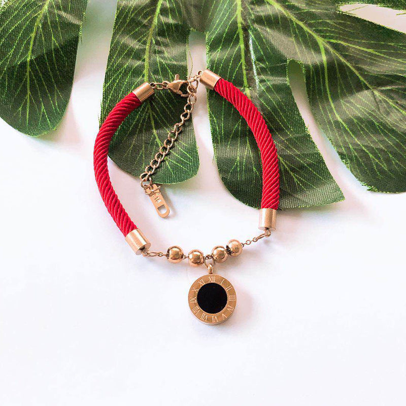 Women's Rose Plated Gold Money Bag Hand Bracelets