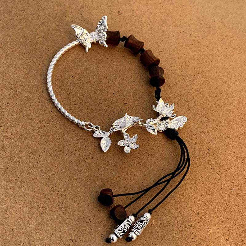 Women's National Fashion Bamboo Butterfly Retro Ethnic Bracelets