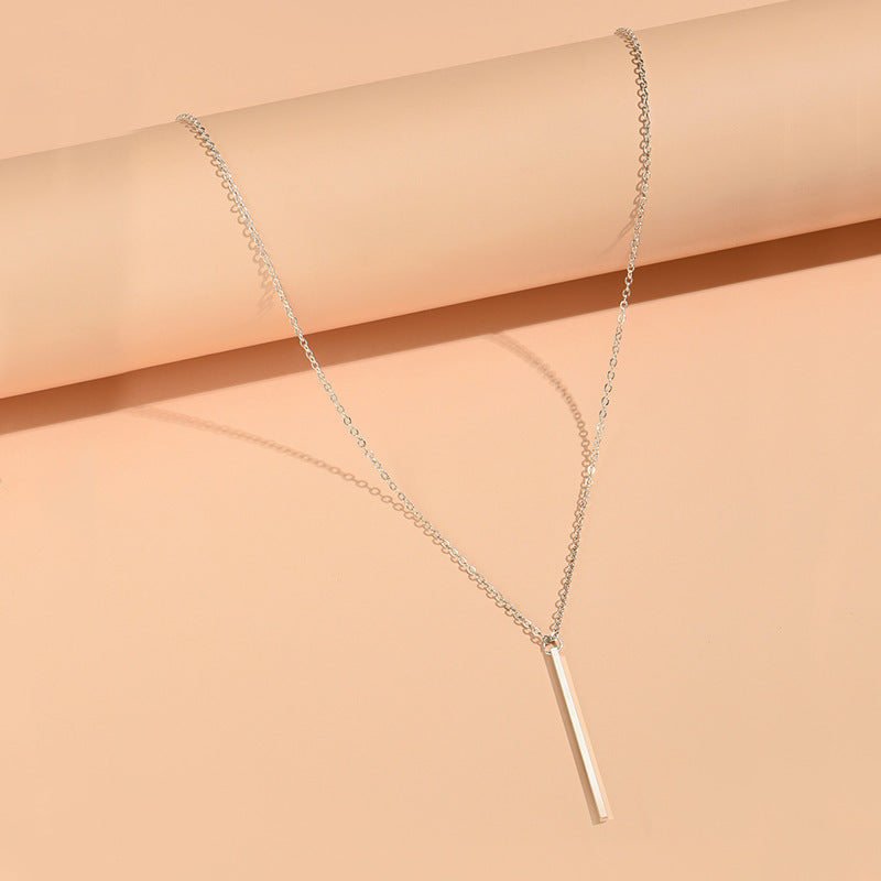 Women's Metal Chain Vertical Stick Personality Geometry Necklaces