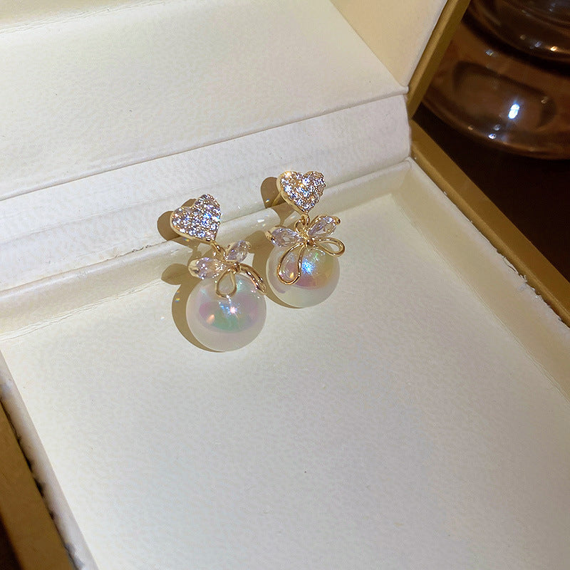 Luxury Mermaid Pearl Fashion High Sense Earrings