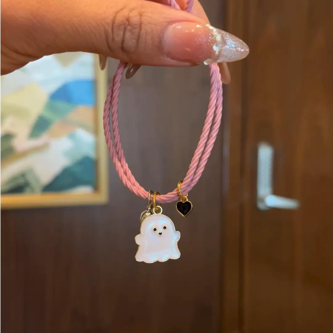 Titanium Steel Hand Ghost Pink Black Magnetic Bracelet