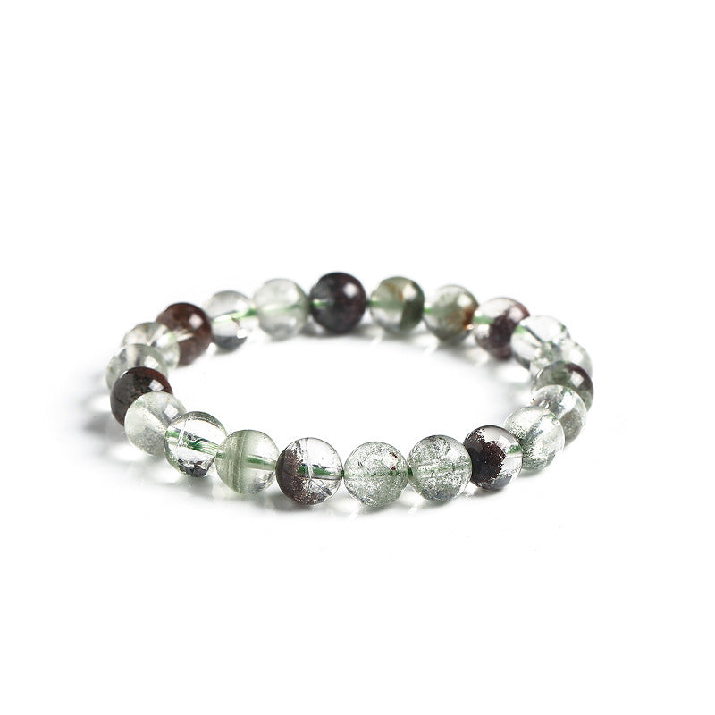 Women's & Men's Jewelry Green Phantom Quartz Yarn Crystal Cornucopia Bracelets