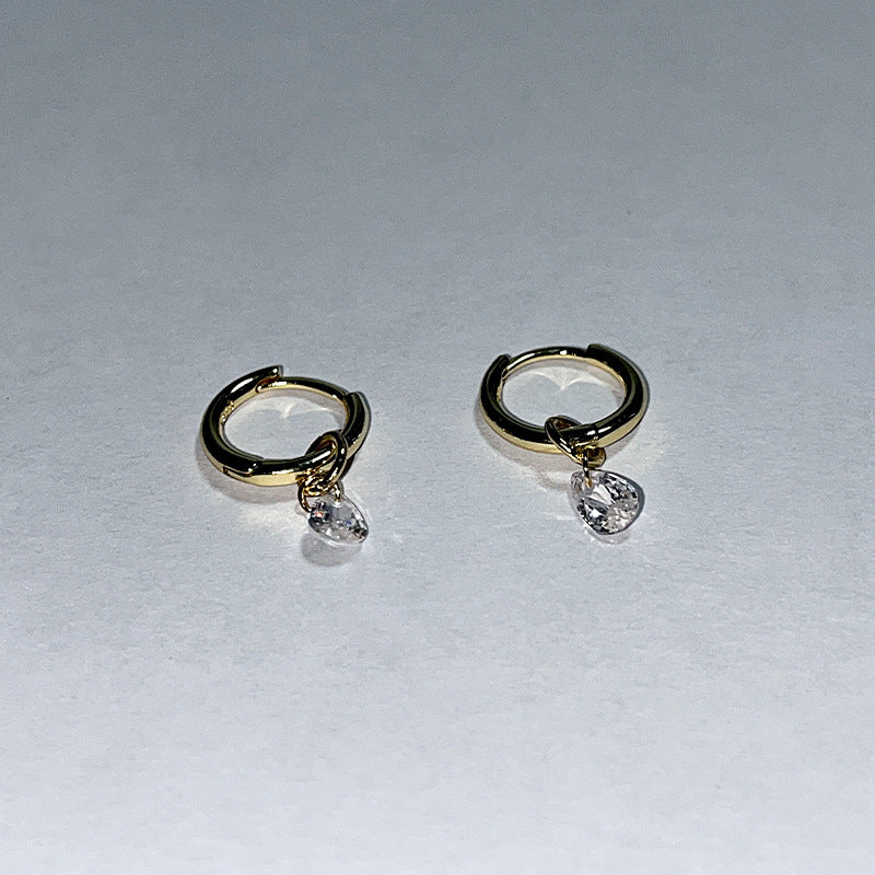 Women's Gold Sier Advanced Water Drop Zircon Earrings