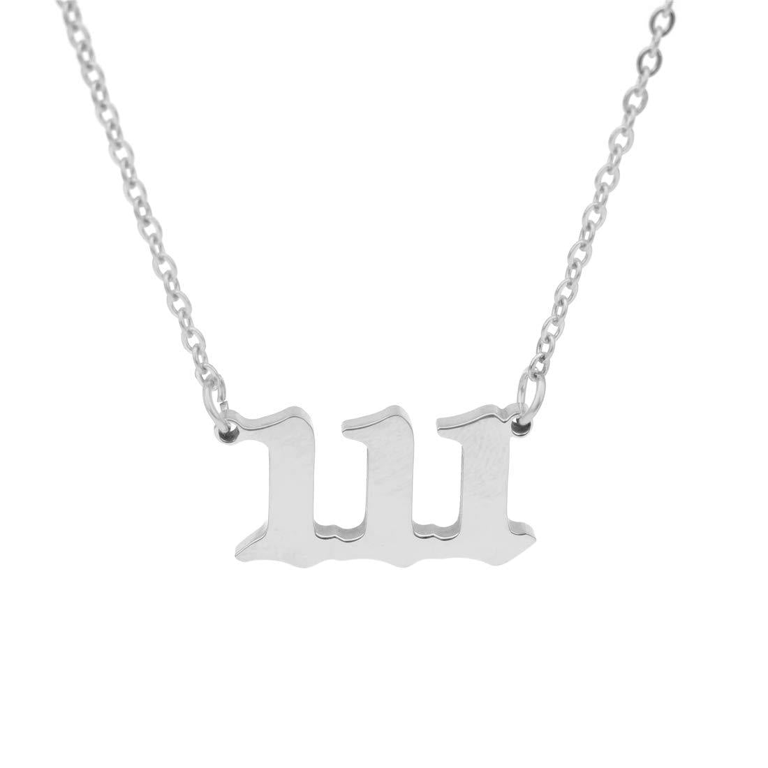 Digital Female Number Stainless Steel Clavicle Necklaces