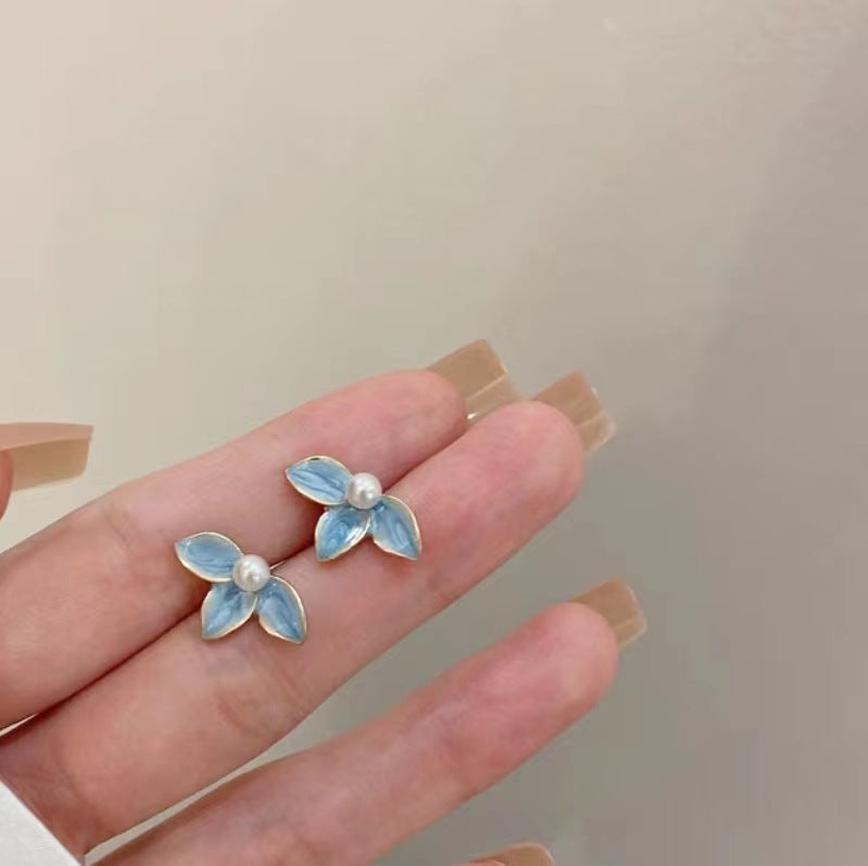 Needle Niche Love Heart Trendy Female Simple Graceful Earrings