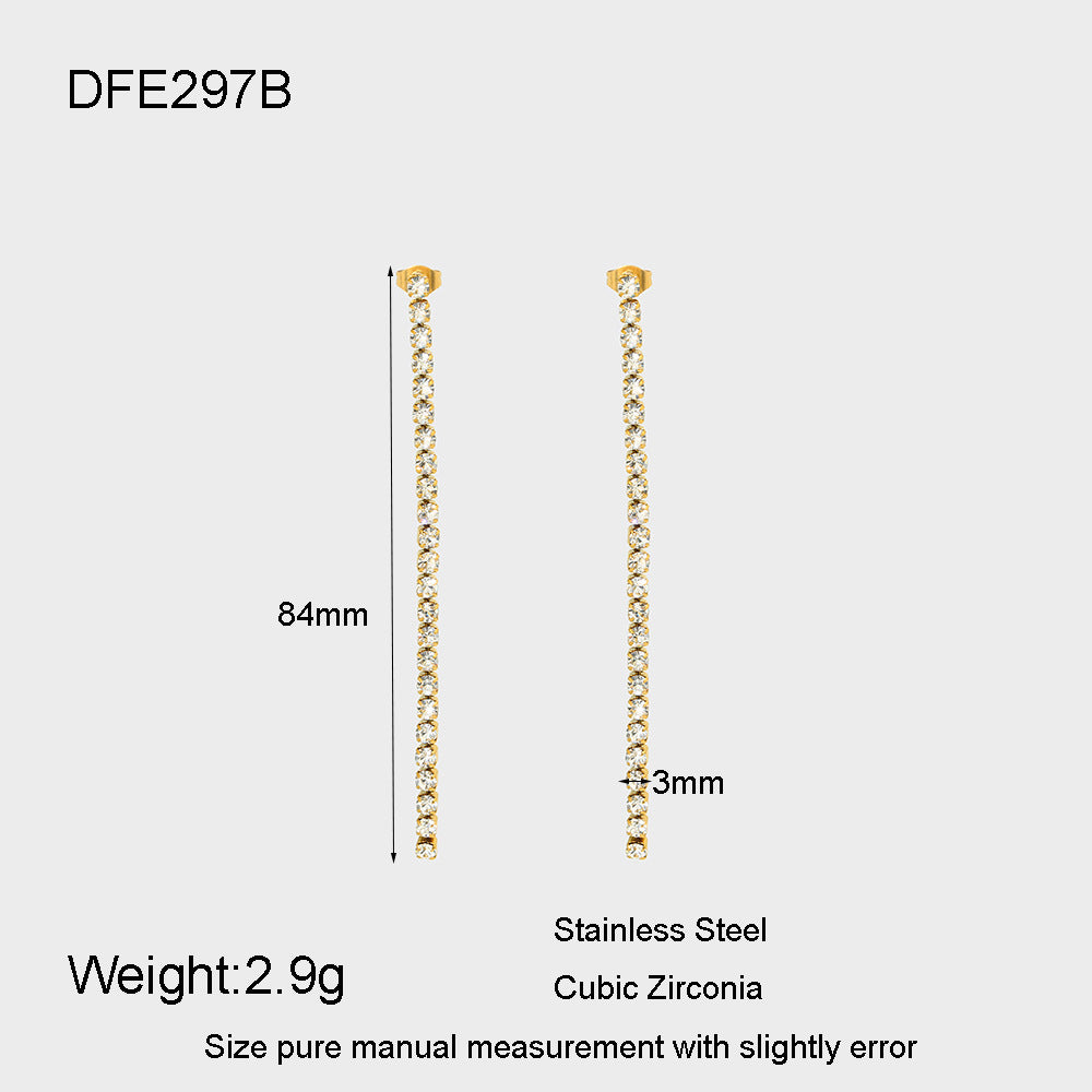 Women's Chain Net Ball Fashionable Elegant Face Earrings