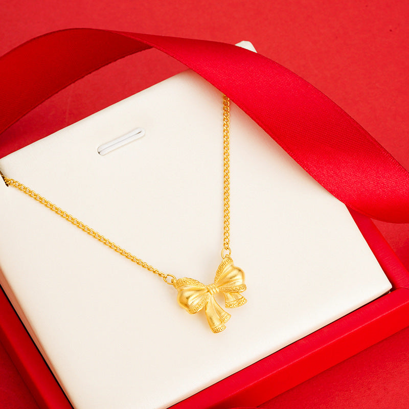 Women's Placer Gold No Color Fading Bow Summer Bracelets