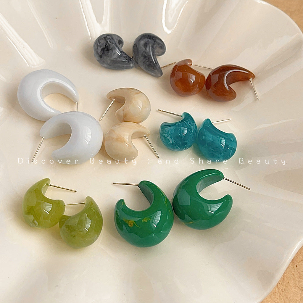 Cold Wind Drop-shaped Female Niche Retro Earrings