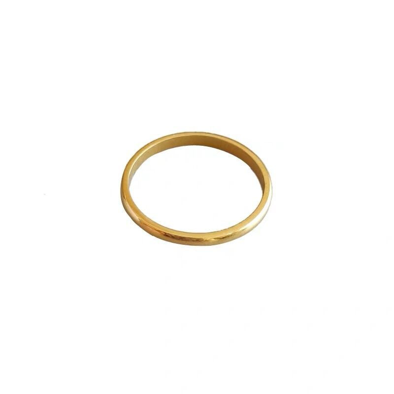 Female Simple Stacked With Index Finger Pinky Rings