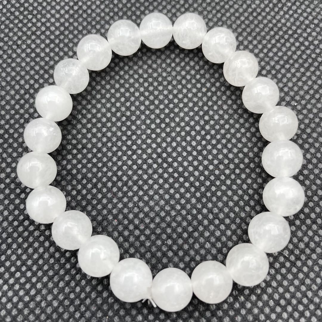 Women's & Men's Marble Flocculence Crystal Transparent Round Beads Simple Bracelets