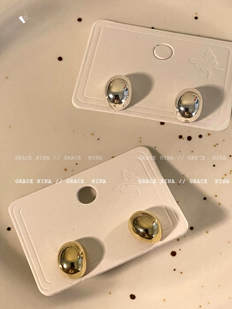 Women's Pull Full Metal Bean Light Luxury Earrings