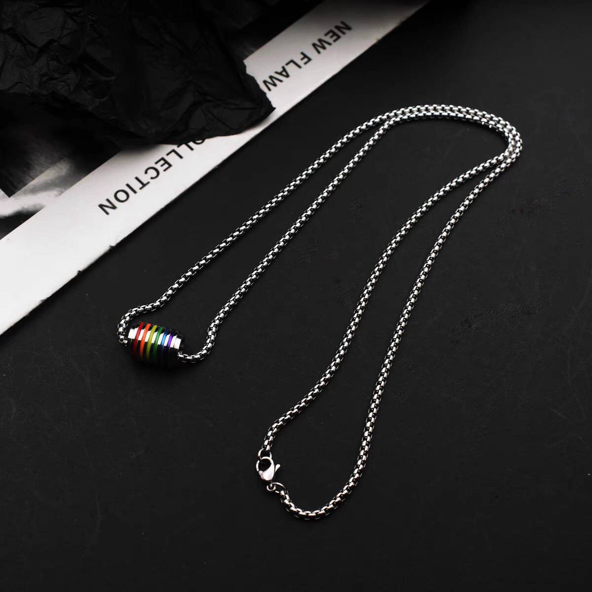 Women's Sweater Chain High-grade Long Pearl Titanium Necklaces