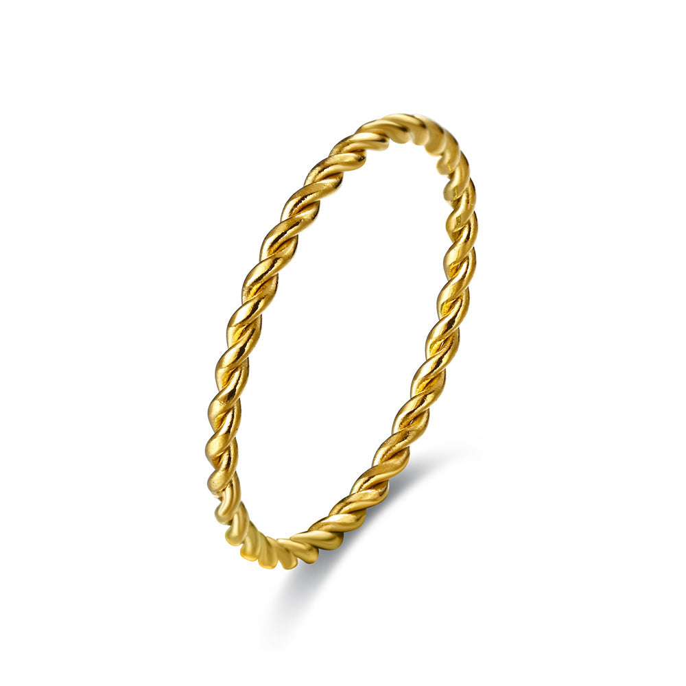 Women's Fashion Extremely Fine Hemp Rope Winding Rings