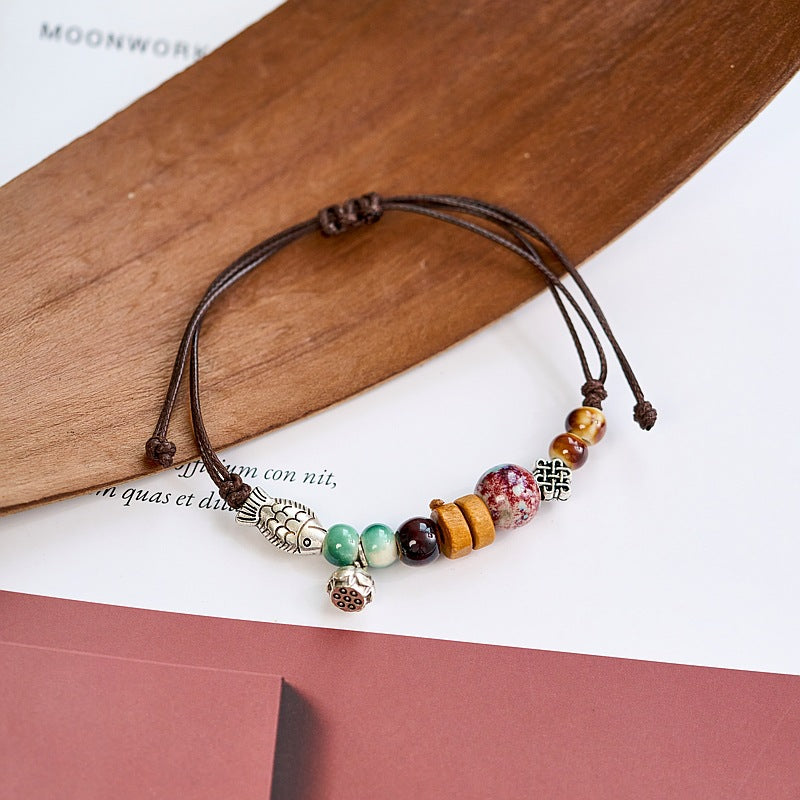 Ancient Bead String Jewelry Chinese Fresh Bracelets