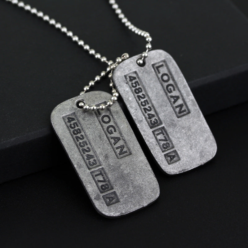 The Woerine Double Tag Soldier Dog Necklaces