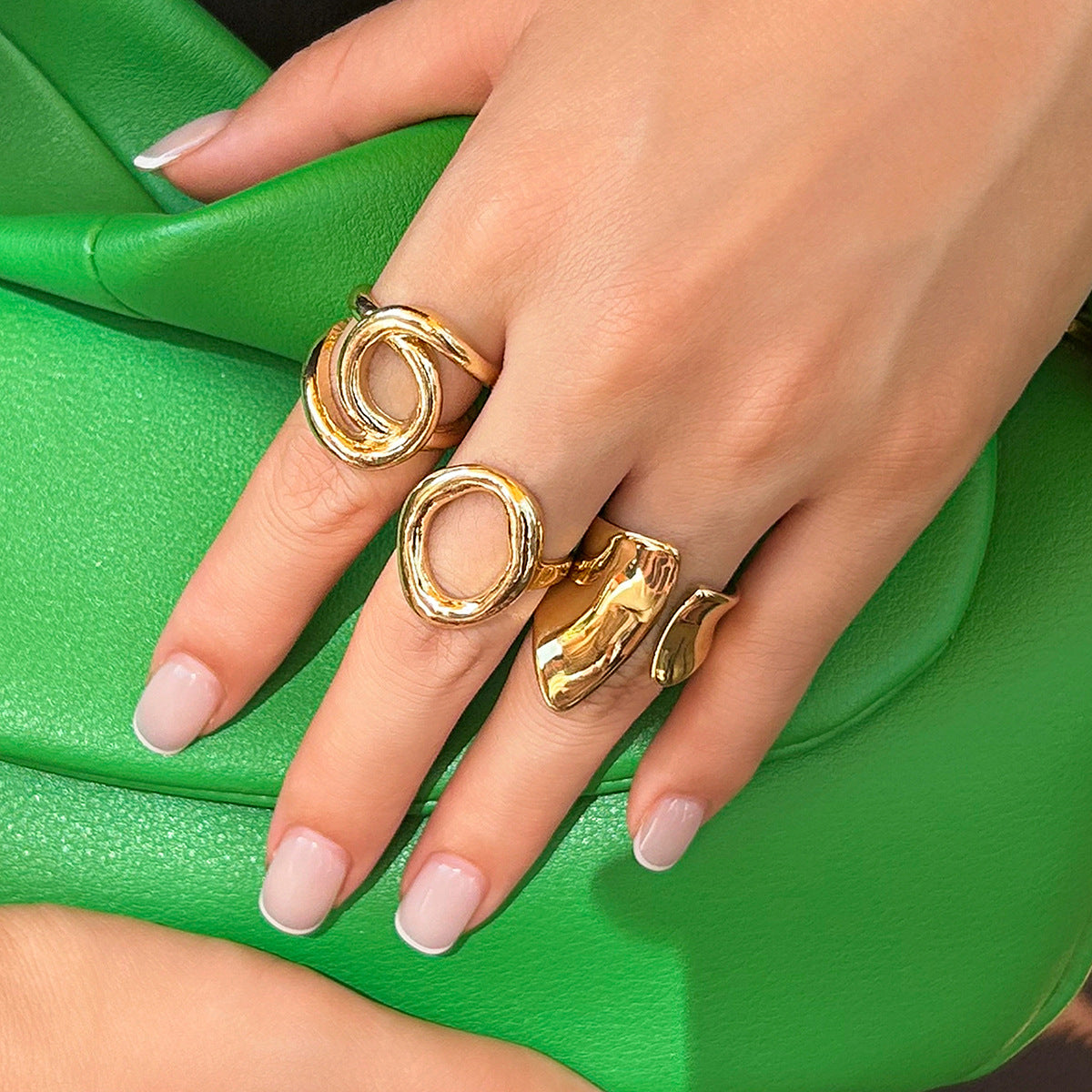 Twin Niche Opening Simple Geometric Casual Bracelets